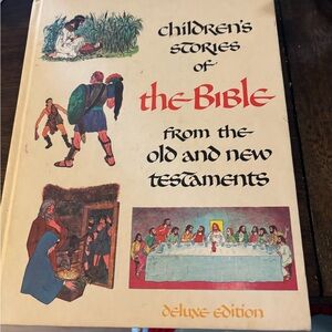 Vintage 1968 Children's Bible Storybook - Deluxe Edition